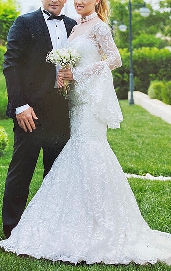 Balık model gelinlik - Görsel 5