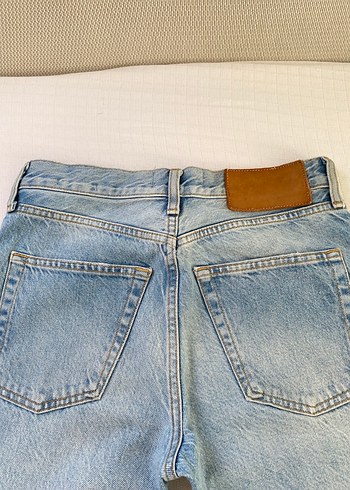 36 Beden Zara Buz mavi Denim Flare Fit Pantolon