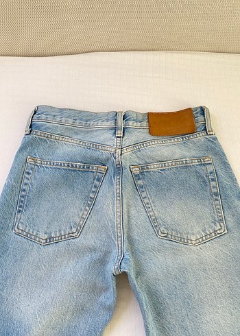 Zara Zara Buz mavi Denim Flare Fit Pantolon