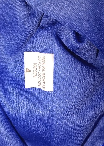 Mavi Payetli Tüllü Kız Çocuk Elbisesi - Görsel 3