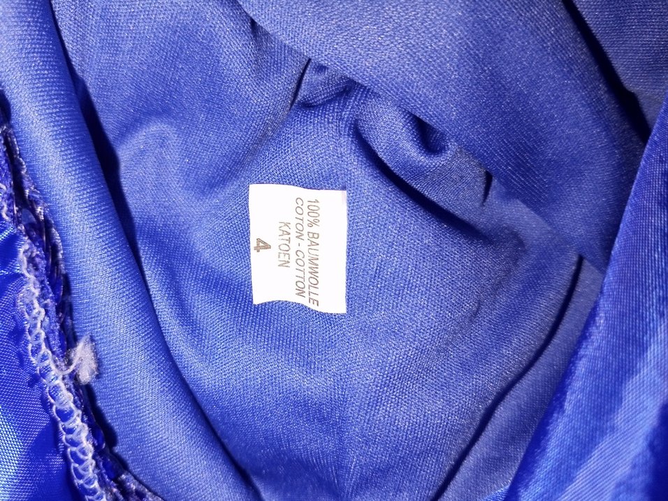 Mavi Payetli Tüllü Kız Çocuk Elbisesi - Görsel 5