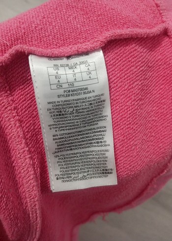 4 Yaş Beden pembe Renk Pembe Kız Çocuk Fırfırlı Etek