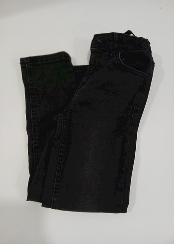 Siyah Erkek Çocuk Bol Kesim Kot Pantolon - Görsel 2