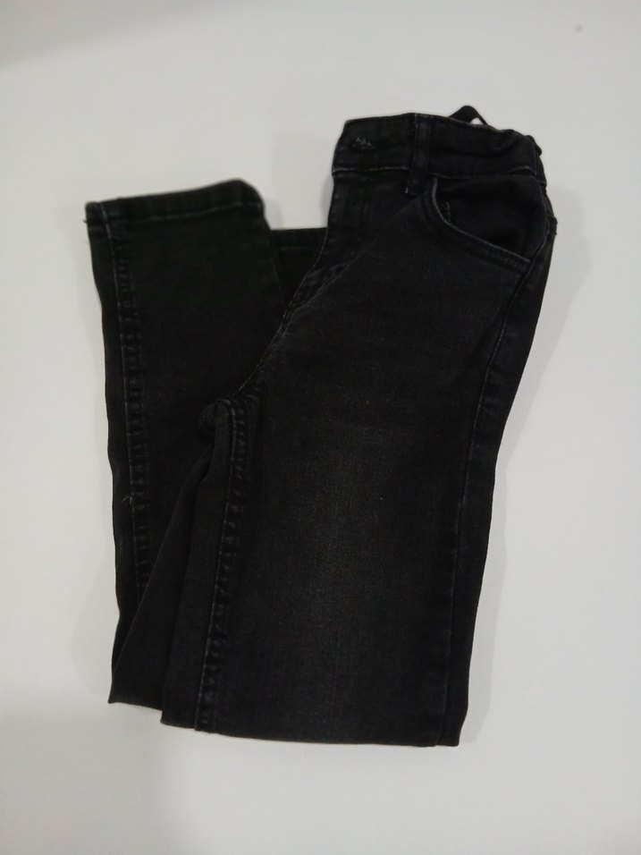 Siyah Erkek Çocuk Bol Kesim Kot Pantolon - Görsel 2