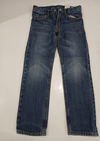 Erkek Çocuk Lacivert Kemerli Denim Pantolon - Görsel 5