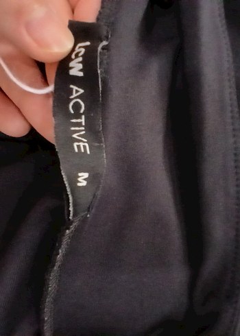 Kadın Siyah Midi Tayt Velcro Detaylı iki tane - Görsel 4