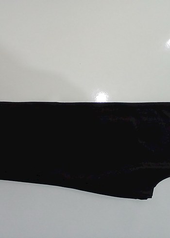 Kadın Siyah Midi Tayt Velcro Detaylı iki tane - Görsel 2