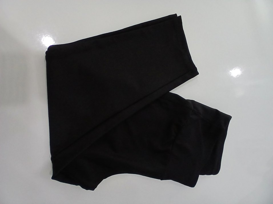 Kadın Siyah Midi Tayt Velcro Detaylı iki tane - Görsel 3