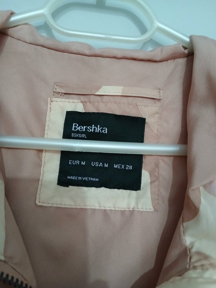 Bej Kamuflaj Kadın Ceket Kapüşonlu - Görsel 2