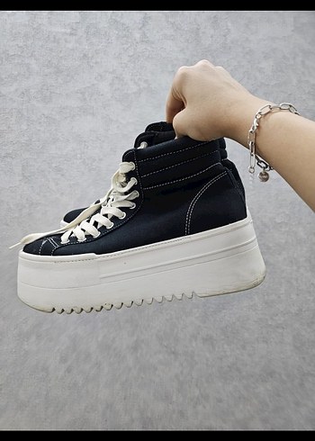 38 Beden Bershka platform canvas converse sneaker