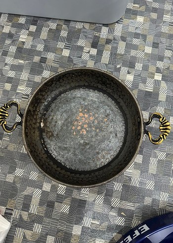 Kahverengi Bakır Görünümlü Tava - Görsel 3