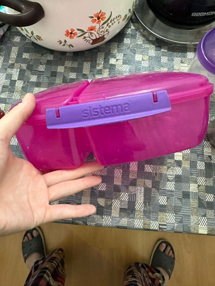 Pembe Bölmeli Yemek Kabı - Görsel 4