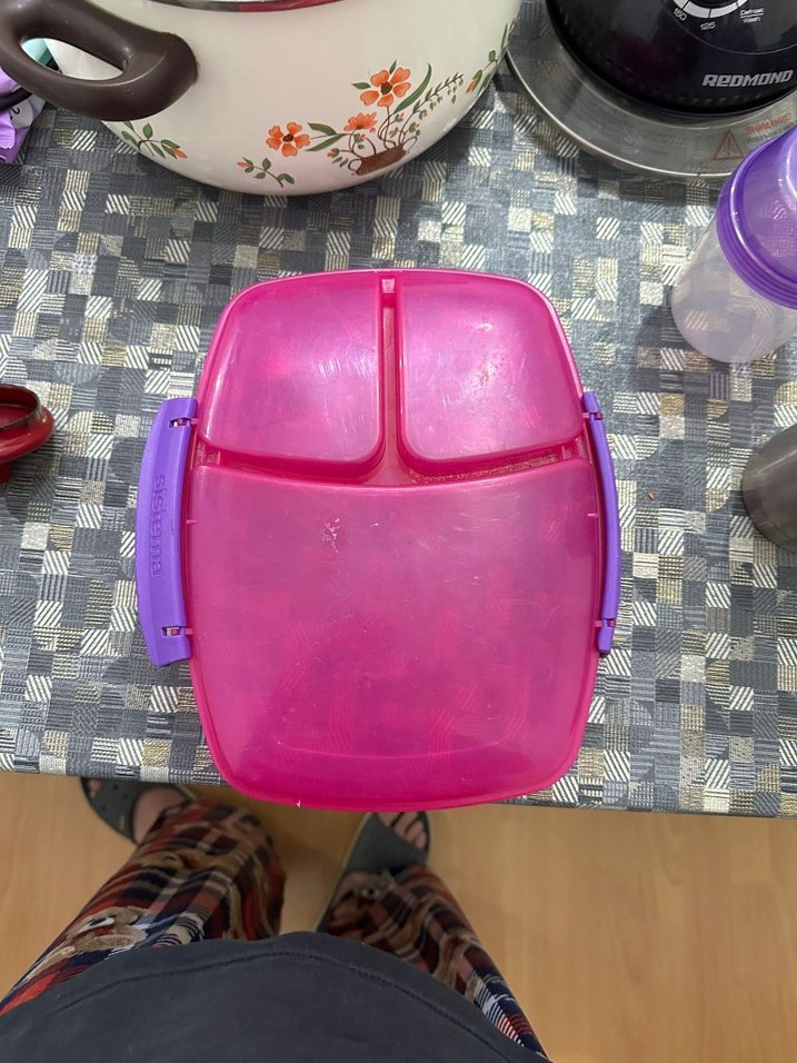 Pembe Bölmeli Yemek Kabı - Görsel 3