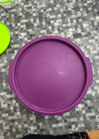 Tupperware Katlanabilir Mor Plastik Saklama Kabı