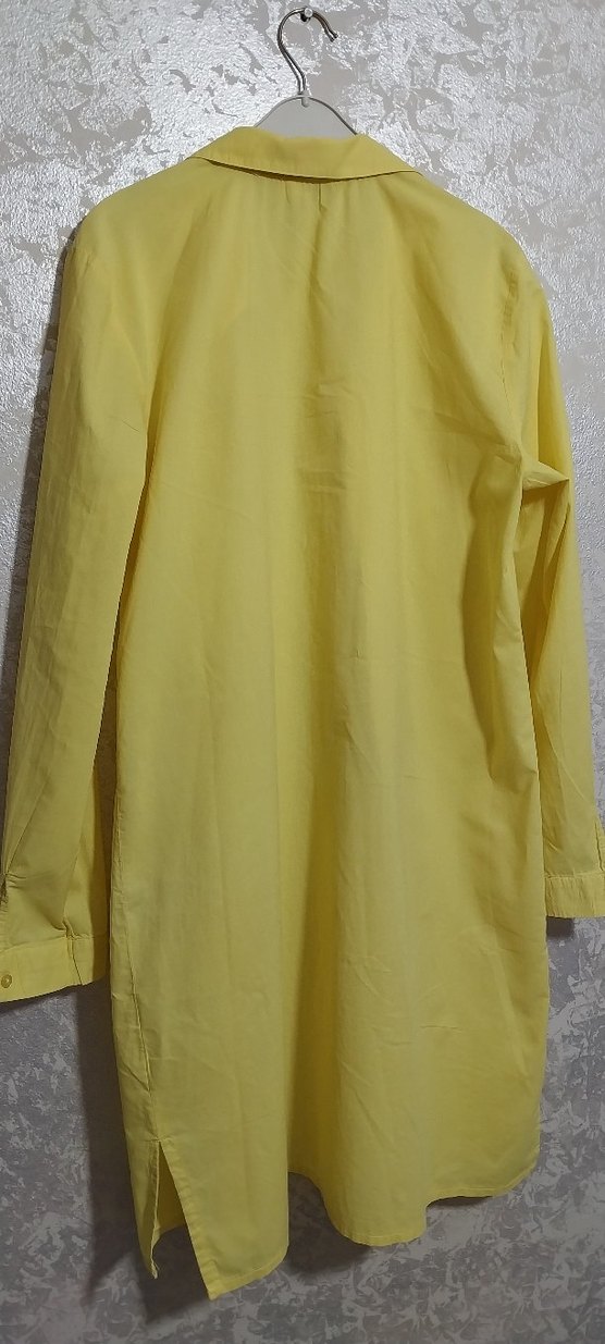 Sarı Nakışlı Uzun Kollu Bohem Gömlek - Görsel 2