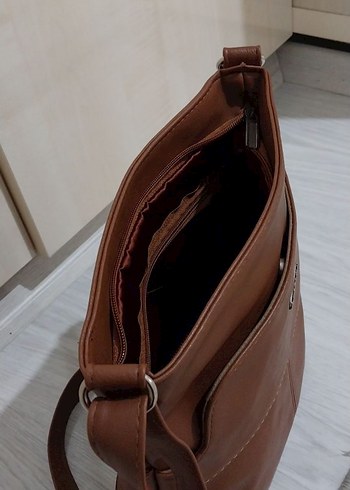 Mango Kadın Taba Rengi Deri Çanta - Görsel 3