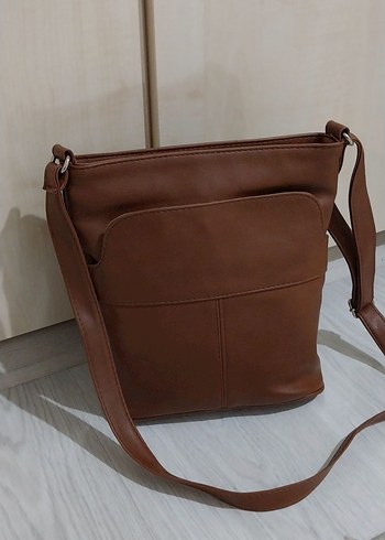 Mango Kadın Taba Rengi Deri Çanta - Görsel 2