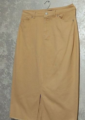 Bej Midi Kadın Etek - Görsel 2