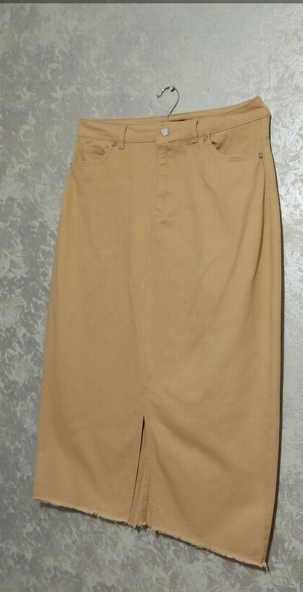 Bej Midi Kadın Etek - Görsel 2