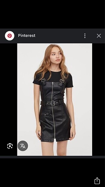 H&M Hm deri elbise