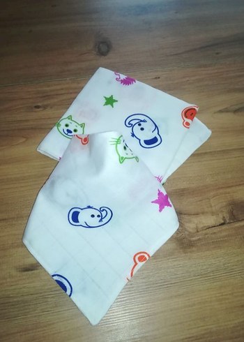 Renkli müslin Bebek Battaniyesi takımı - Görsel 4