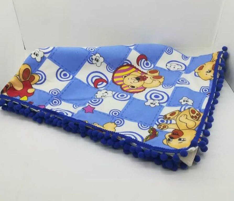 Renkli  Mavi Bebek Battaniyesi - Görsel 2