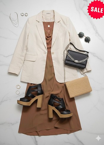 Kemer Detaylı Siyah Platform Topuklu Kadın Ayakkabı - Görsel 2