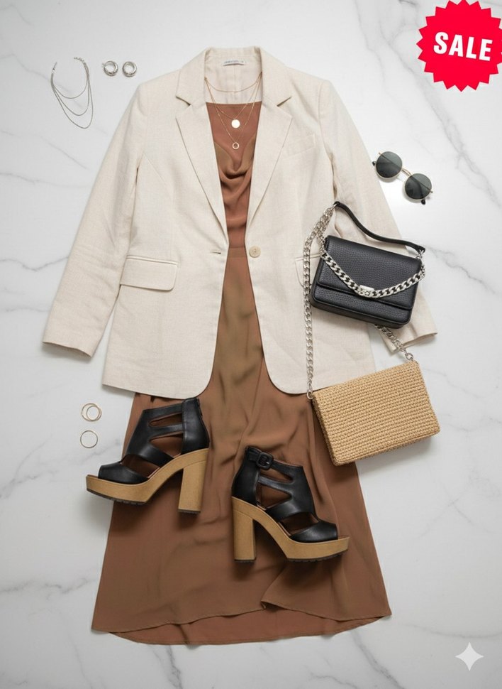 Kemer Detaylı Siyah Platform Topuklu Kadın Ayakkabı - Görsel 2