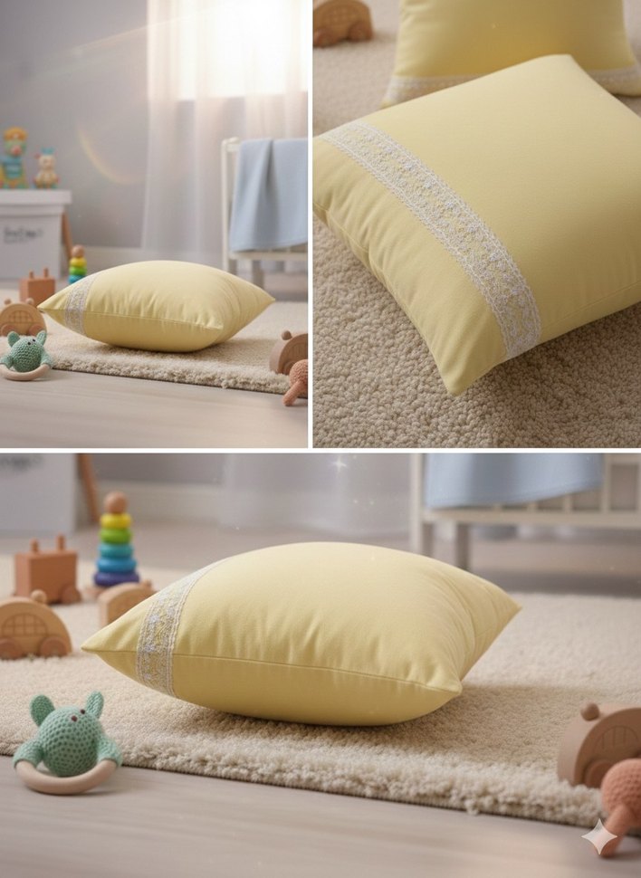 Pastel Sarı Bebek Beşiği - Görsel 3