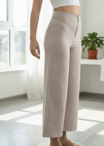 Gül kurusuMidi Kadın Kumaş Pantolon - Görsel 2