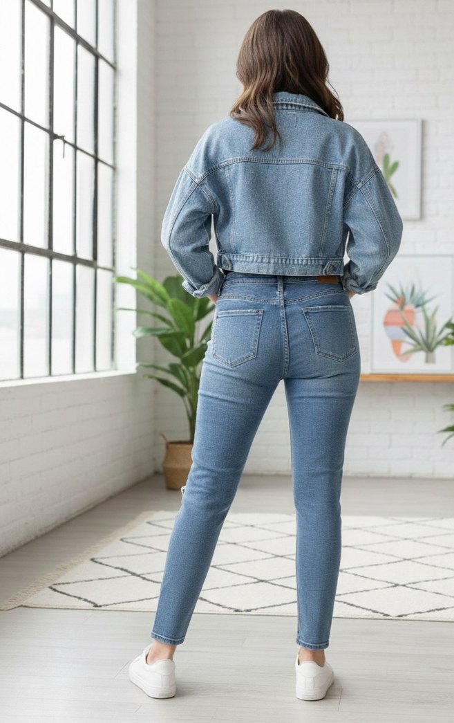 Gevşek Kesim Yırtık Midi Kot Pantolon - Görsel 3