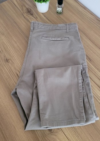 Bej Erkek Keten Pantolon - Görsel 2