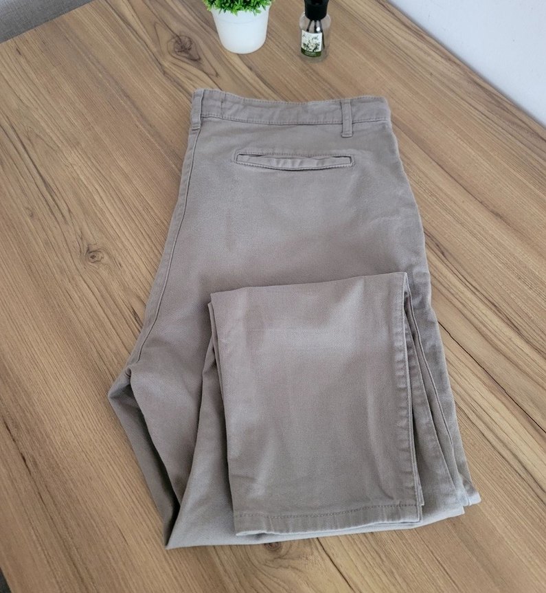 Bej Erkek Keten Pantolon - Görsel 2