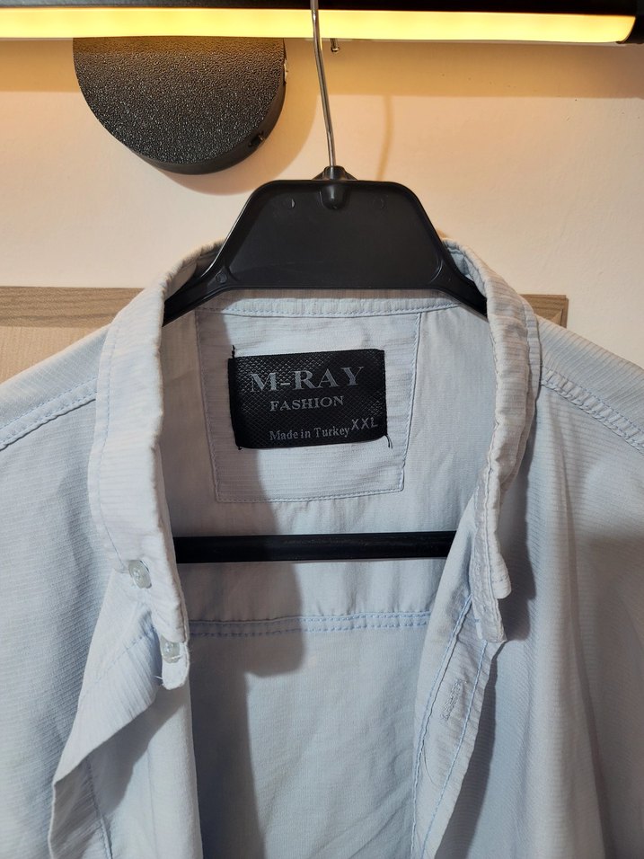 ERKEK SLİM FİT MAVİ GÖMLEK - Görsel 4