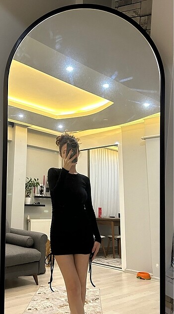 m Beden Siyah kısa elbise