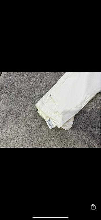 26 Beden beyaz Renk Koton jeans
