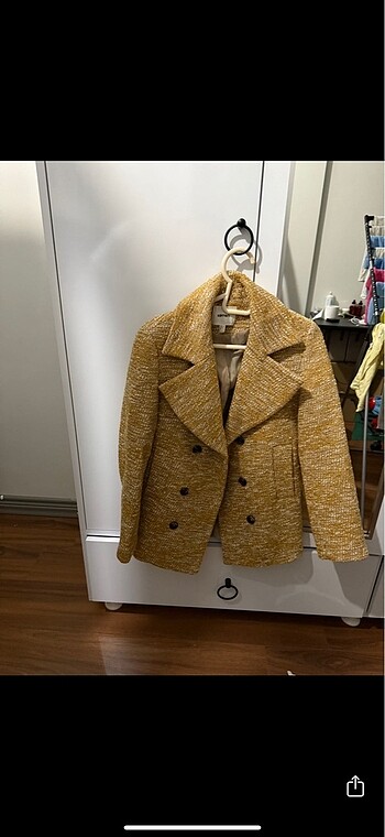 s Beden altın Renk Koton blazer ceket