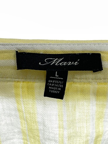l Beden sarı Renk Mavi Jeans Gömlek %70 İndirimli.