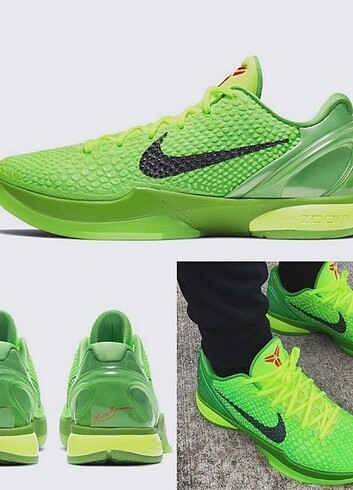 Nike Kobe 6(V1)protro grinch 40-46 arası