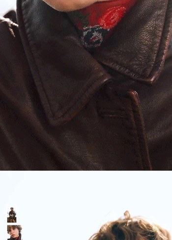 Kahverengi Tokalı Deri Kadın Ceket - Görsel 6