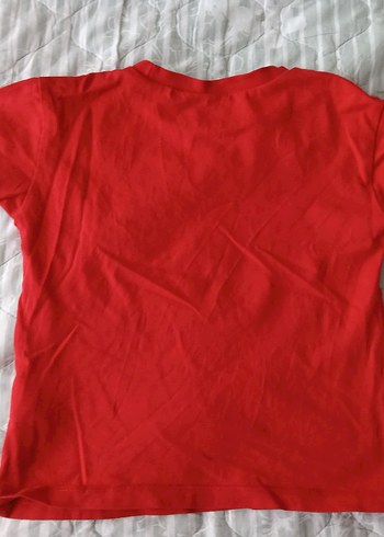 Erkek Çocuk Kırmızı Mickey Mouse Baskılı Tişört - Görsel 3