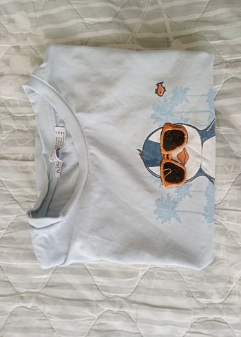 Mavi Baskılı Erkek Çocuk Tişörtü - Görsel 3