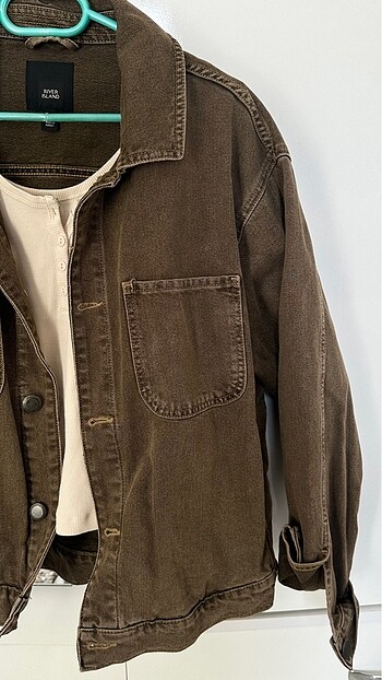 River Island Haki kot ceket