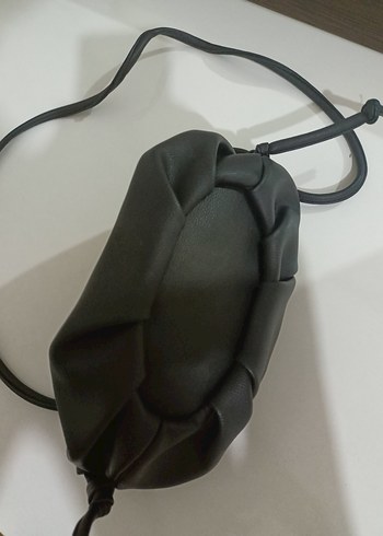 Beden siyah Renk Siyah Deri Fermuarlı Kadın Çantası