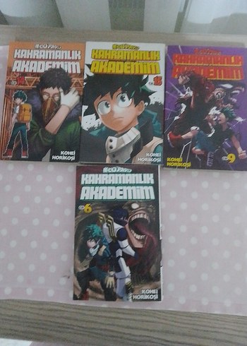 my hero academia manga 14, 15, 9, 6. cilt