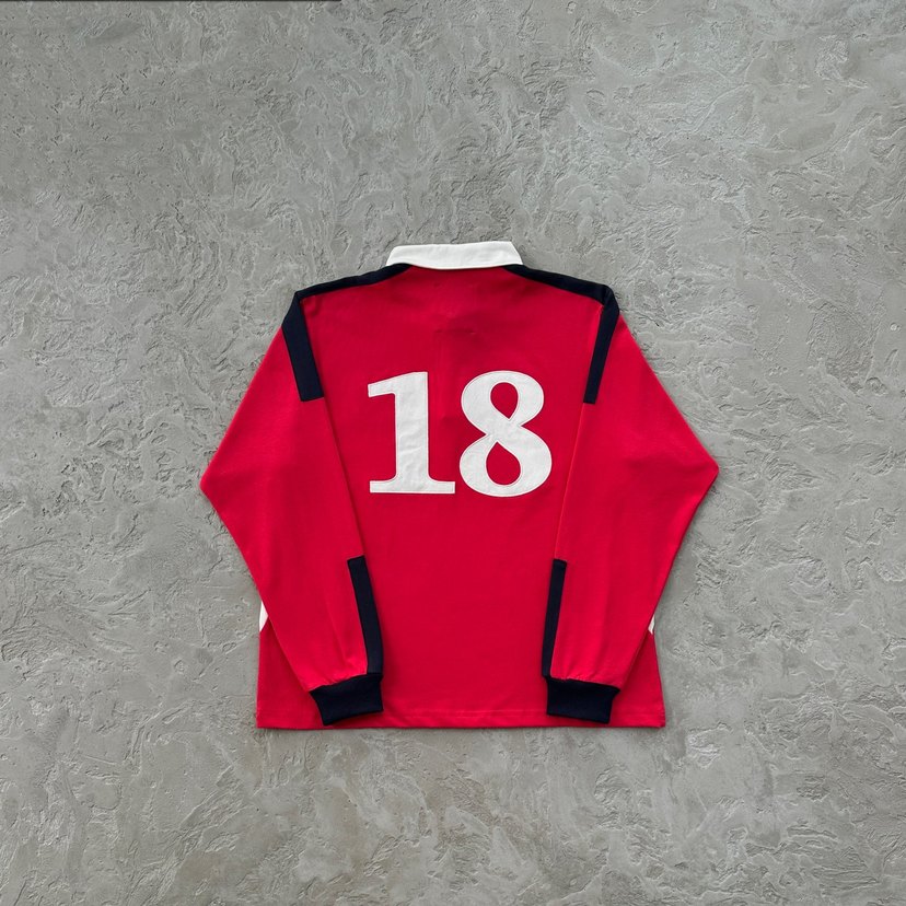 Corteiz kırmızı uzun kollu forma - Görsel 2