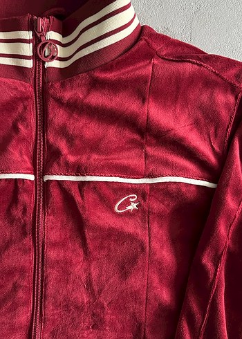 Corteiz VVS Velour Kırmızı Zip Up - Görsel 2