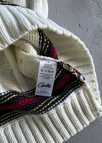 Corteiz Wimbledon beyaz Örgü Kazak - Görsel 7