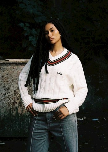 Corteiz Wimbledon beyaz Örgü Kazak - Görsel 9