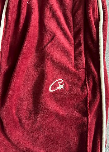 Corteiz VVS Velour Kırmızı Eşofman Altı - Görsel 2